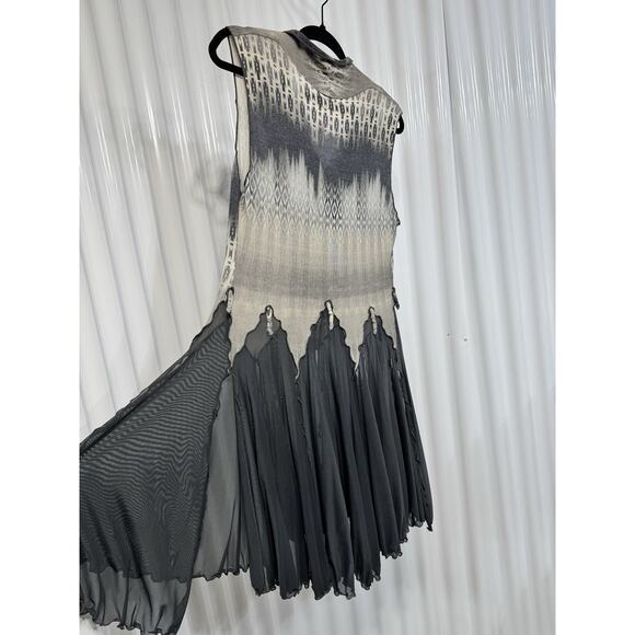 Stunning Giselle Sepatin Dress In Gradient Gray And Black Women’s Small - Picture 3 of 7